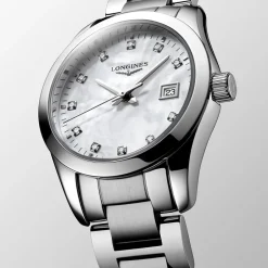 Online Orologio Longines Conquest Classic Madreperla e Diamanti Quartz 29,5 mm Donna Orologi Longines Donna