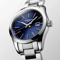 Clearance Orologio Longines Conquest Classic Blu Quartz 29,5 mm Donna Orologi Longines Donna
