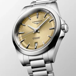 Fashion Orologio Longines Conquest Champagne Automatico 38 mm Uomo Orologi Longines Uomo