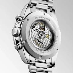 Outlet Orologio Longines Conquest Chronograph Nero 42 mm Uomo Orologi Longines Uomo