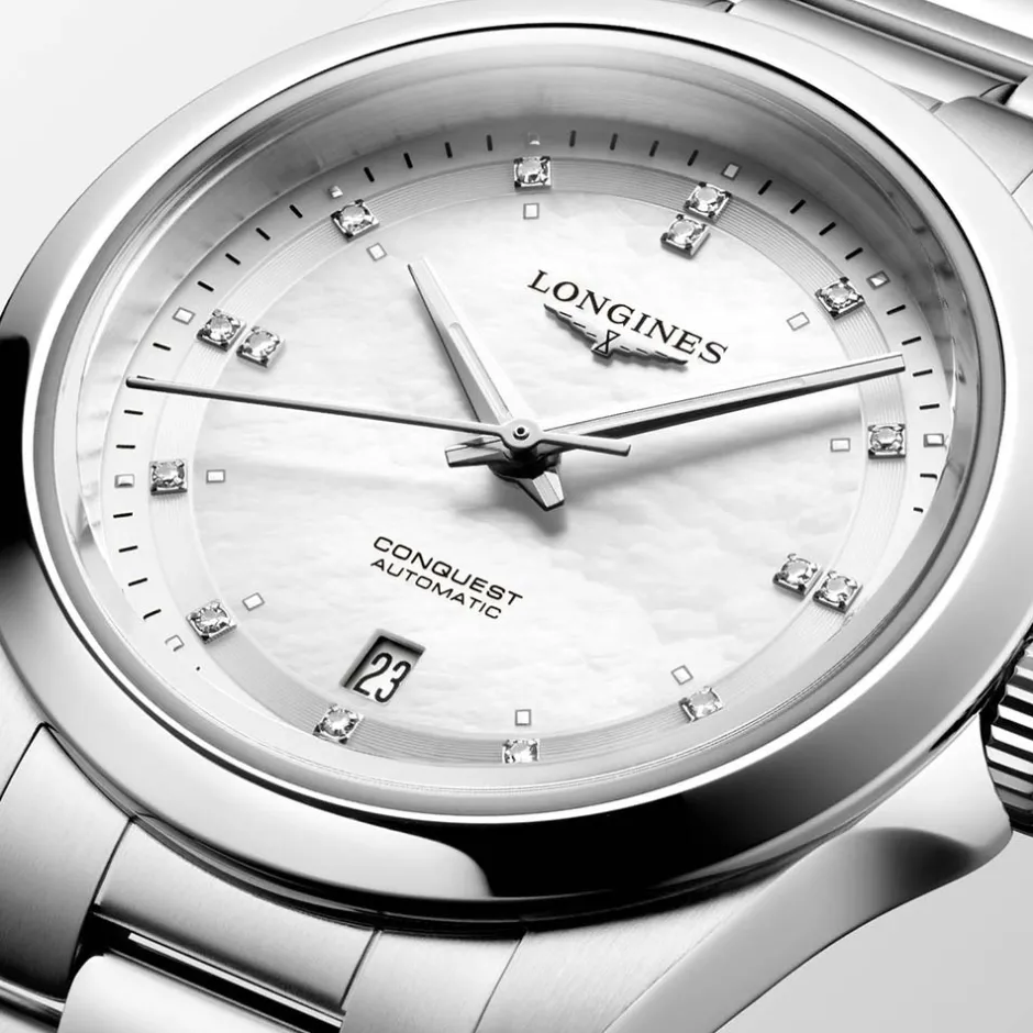 Best Orologio Longines Conquest Automatico Madreperla con Diamanti 30 mm Donna Orologi Longines Donna