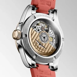 Clearance Orologio Longines Conquest Arancione Caucciu Automatico 34 mm Donna Orologi Longines Donna