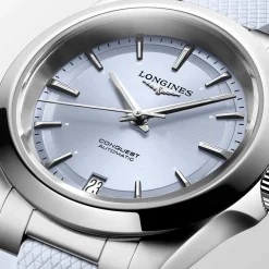 Online Orologio Longines Conquest Azzurro Caucciu Automatico 34 mm Donna Orologi Longines Donna
