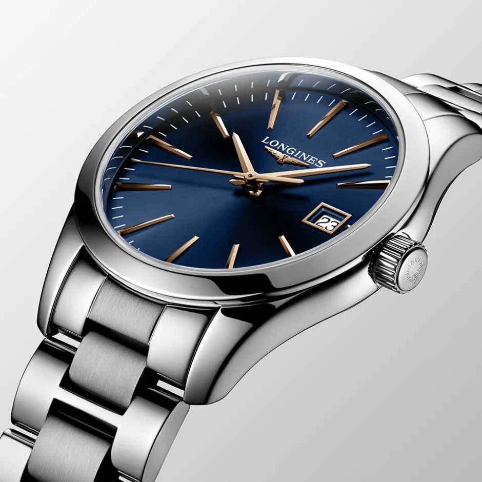 Outlet Orologio Longines Conquest Classic Blu Quartz 34 mm Donna Orologi Longines Donna