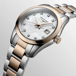 Clearance Orologio Longines Conquest Classic Rosa con Madreperla e Diamanti Quartz 29,5 mm Donna Orologi Longines Donna