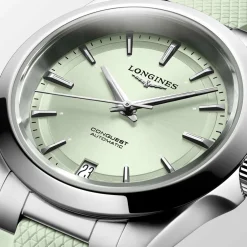 Sale Orologio Longines Conquest Verde Caucciu Automatico 34 mm Donna Orologi Longines Donna