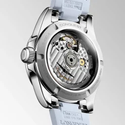 Online Orologio Longines Conquest Azzurro Caucciu Automatico 34 mm Donna Orologi Longines Donna