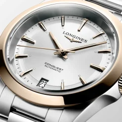Best Orologio Longines Conquest Bianco e Rosa Automatico 34 mm Donna Orologi Longines Donna | Outlet Orologi