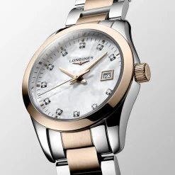 Clearance Orologio Longines Conquest Classic Rosa con Madreperla e Diamanti Quartz 29,5 mm Donna Orologi Longines Donna