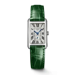 Outlet Orologio Longines DolceVita Pelle Verde Quartz 20,8 x 32 mm Donna Orologi Longines Donna
