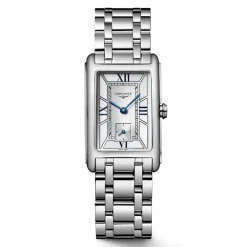 Fashion Orologio Longines DolceVita Quarzo Acciaio Bianco 23,30 mm x 37 mm Donna Orologi Longines Donna