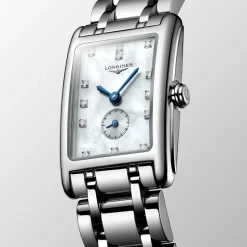 Fashion Orologio Longines Dolcevita Quarzo Acciaio Madreperla Bianca 20,80 X 32 mm Donna Orologi Longines Donna