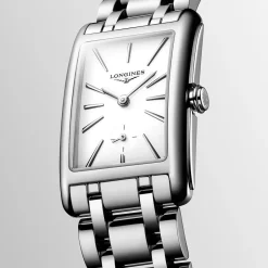 Clearance Orologio Longines Dolcevita Quarzo Acciaio Bianco 23,30 x 37,00 mm Donna Orologi Longines Donna