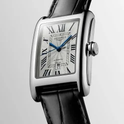 Sale Orologio Longines Dolcevita Automatico Pelle Argento 27,70 x 43,80 mm Donna Orologi Longines Donna | Orologi Longines Uomo