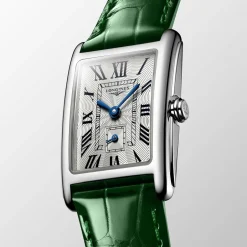 Outlet Orologio Longines DolceVita Pelle Verde Quartz 20,8 x 32 mm Donna Orologi Longines Donna