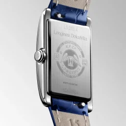 Outlet Orologio Longines DolceVita Pelle Blu Quartz 20,8 x 32 mm Donna Orologi Longines Donna