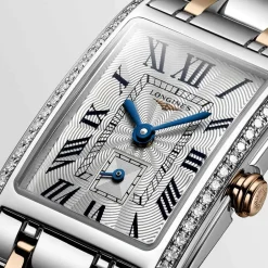 New Orologio Longines Dolcevita Quarzo Acciaio Argento 20,80 x 32 mm Donna Orologi Longines Donna