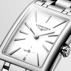 Clearance Orologio Longines Dolcevita Quarzo Acciaio Bianco 23,30 x 37,00 mm Donna Orologi Longines Donna
