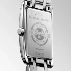 Fashion Orologio Longines DolceVita Quarzo Acciaio Bianco 23,30 mm x 37 mm Donna Orologi Longines Donna