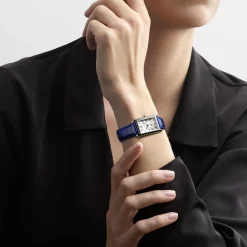 Outlet Orologio Longines DolceVita Pelle Blu Quartz 20,8 x 32 mm Donna Orologi Longines Donna
