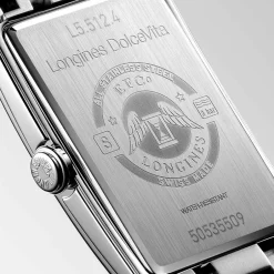 Fashion Orologio Longines DolceVita Quarzo Acciaio Bianco 23,30 mm x 37 mm Donna Orologi Longines Donna