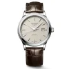 Sale Orologio Longines Flagship Automatico Beige Pelle Marrone 40 mm Uomo Orologi Longines Uomo