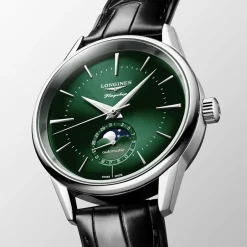 Discount Orologio Longines Flagship Heritage Verde Fasi Lunari 38,5 mm Uomo Orologi Longines Uomo