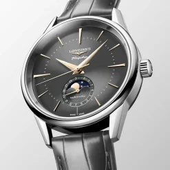 Sale Orologio Longines Flagship Heritage Antracite Fasi Lunari 38,5 mm Uomo Orologi Longines Uomo
