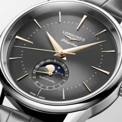 Sale Orologio Longines Flagship Heritage Antracite Fasi Lunari 38,5 mm Uomo Orologi Longines Uomo