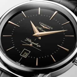 Best Orologio Longines Flagship Heritage Nero Automatico 38,5 mm Donna Orologi Longines Donna | Orologi Longines Uomo