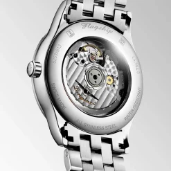 Best Orologio Longines Flagship Automatico Acciaio Nero a Raggi di Sole 40 mm Uomo Orologi Longines Uomo