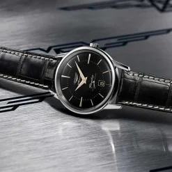 Best Orologio Longines Flagship Heritage Nero Automatico 38,5 mm Donna Orologi Longines Donna | Orologi Longines Uomo