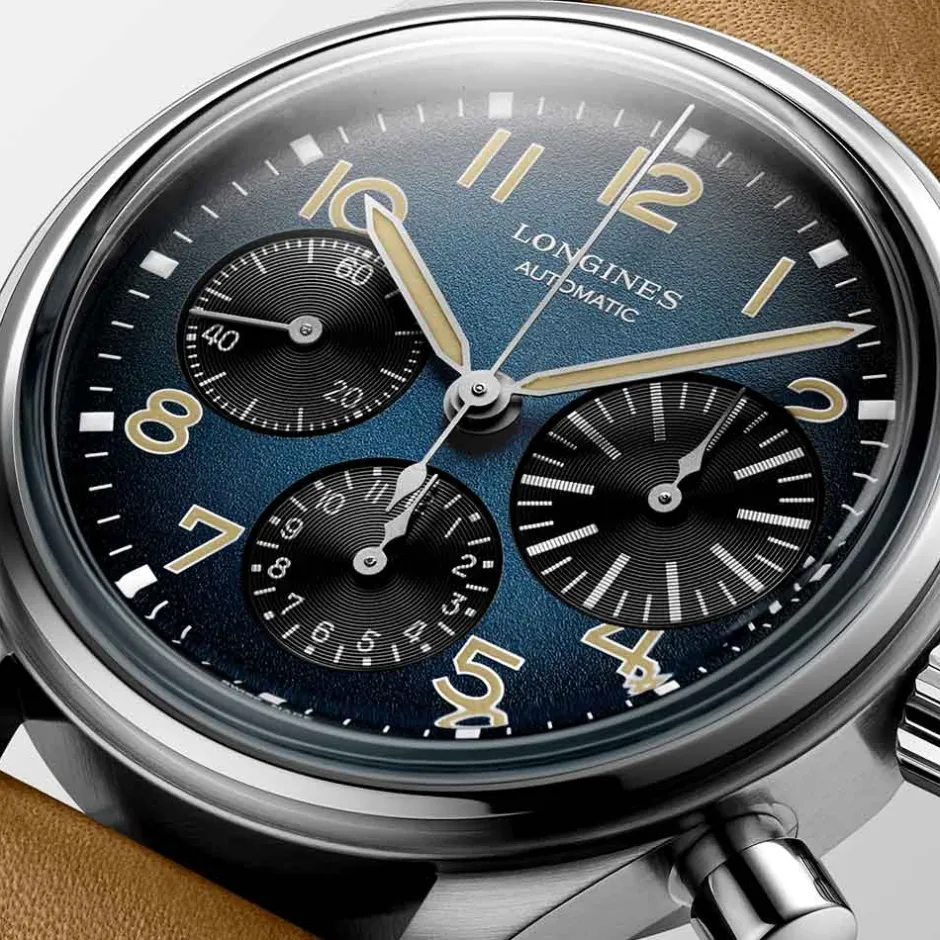 Clearance Orologio Longines Heritage Avigation Bigeye Titanium Cronografo Blu 41 mm Donna Orologi Longines Donna | Orologi Longines Uomo