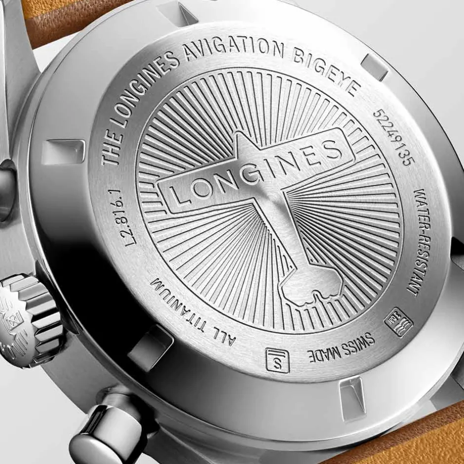 Clearance Orologio Longines Heritage Avigation Bigeye Titanium Cronografo Blu 41 mm Donna Orologi Longines Donna | Orologi Longines Uomo
