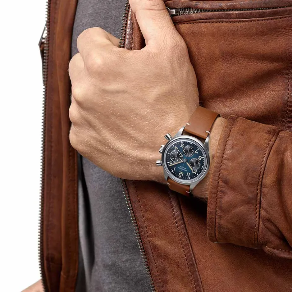 Clearance Orologio Longines Heritage Avigation Bigeye Titanium Cronografo Blu 41 mm Donna Orologi Longines Donna | Orologi Longines Uomo