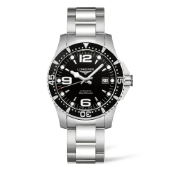 Clearance Orologio Longines Hydroconquest Automatico Nero Ghiera Acciaio 44 mm Uomo Orologi Longines Uomo