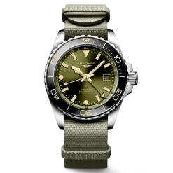Sale Orologio Longines Hydroconquest GMT Verde Nato 41 mm Uomo Orologi Longines Uomo