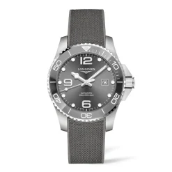 Sale Orologio Longines Hydroconquest Grigio Automatico Cinturino Caucciu 41 mm Uomo Orologi Longines Uomo