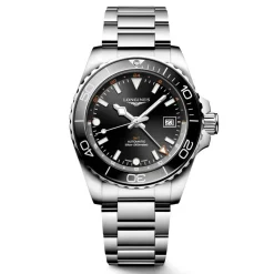 Fashion Orologio Longines Hydroconquest GMT Nero 43 mm Uomo Orologi Longines Uomo