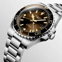 Sale Orologio Longines Hydroconquest GMT Marrone 41 mm Uomo Orologi Longines Uomo