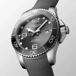 Sale Orologio Longines Hydroconquest Grigio Automatico Cinturino Caucciu 41 mm Uomo Orologi Longines Uomo