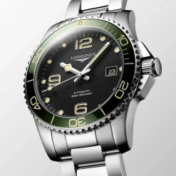Hot Orologio Longines Hydroconquest Automatico Verde Acciaio 41 mm Uomo Orologi Longines Uomo