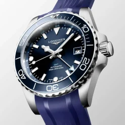Outlet Orologio Longines Hydroconquest GMT Blu Caucciu 43 mm Uomo Orologi Longines Uomo