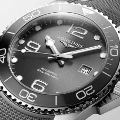 Sale Orologio Longines Hydroconquest Grigio Automatico Cinturino Caucciu 41 mm Uomo Orologi Longines Uomo