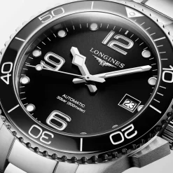Clearance Orologio Longines Hydroconquest Automatico Acciaio Nero 39 mm Uomo Orologi Longines Uomo