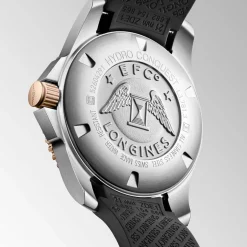 Outlet Orologio Longines Hydroconquest Nero Caucciu Automatico 41 mm Uomo Orologi Longines Uomo