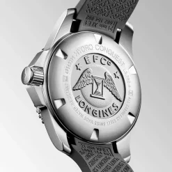 Sale Orologio Longines Hydroconquest Grigio Automatico Cinturino Caucciu 41 mm Uomo Orologi Longines Uomo