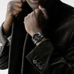 Outlet Orologio Longines Hydroconquest Nero Caucciu Automatico 39 mm Uomo Orologi Longines Uomo