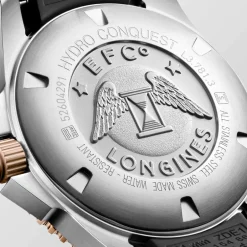 Outlet Orologio Longines Hydroconquest Nero Caucciu Automatico 41 mm Uomo Orologi Longines Uomo