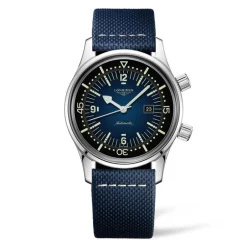 Sale Orologio Longines Legend Diver Automatico Acciaio Blu Pelle Blu 36 mm Donna Orologi Longines Donna | Orologi Longines Uomo